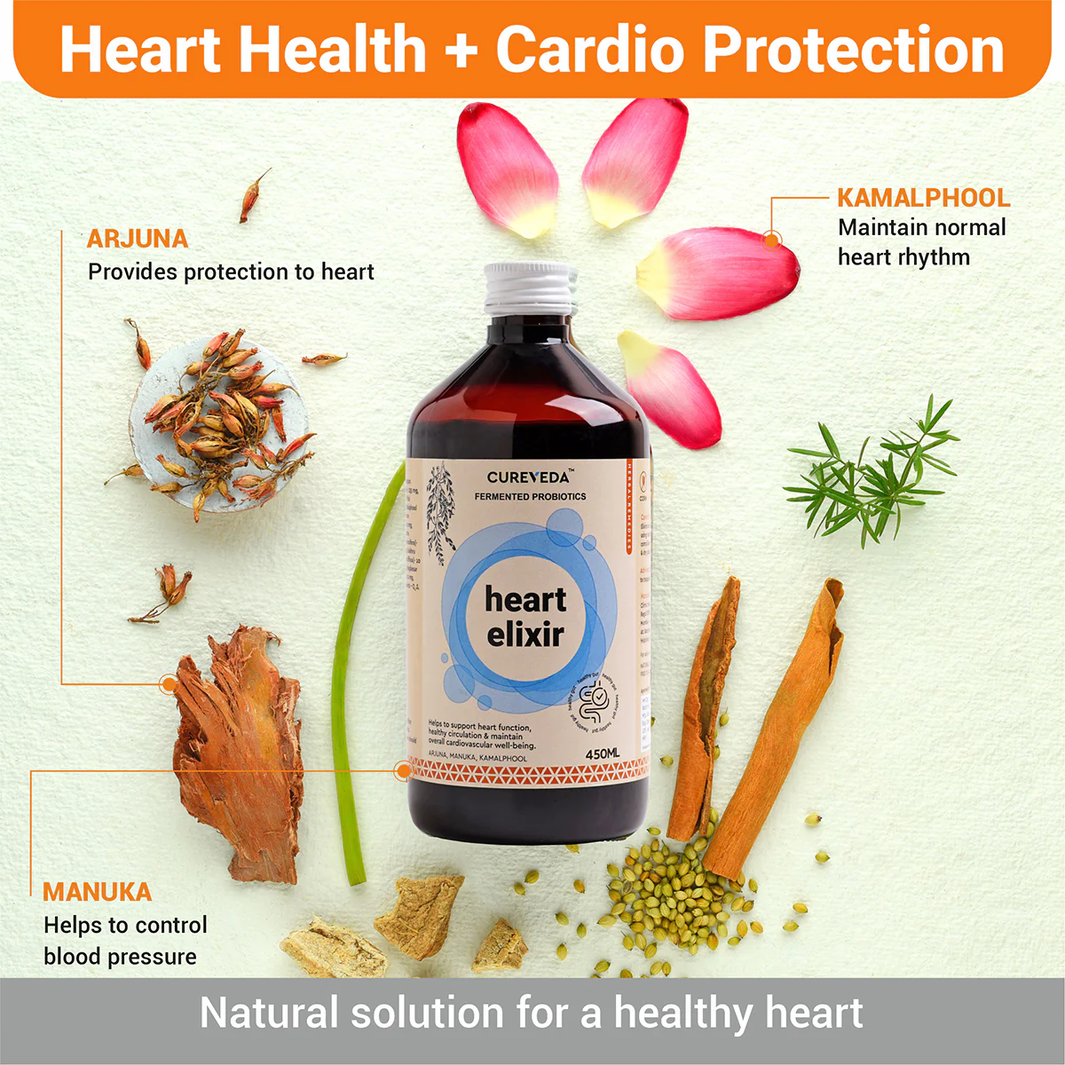 Cureveda Heart Elixir with Fermented Probiotics - Image 3